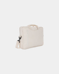 Promotional recycled cotton laptop bag 15.4" - Off-White