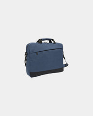 Promotional polyester laptop bag 15" Trend - Navy