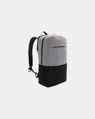 Promotional polyester backpack with USB and anti RFID - Black