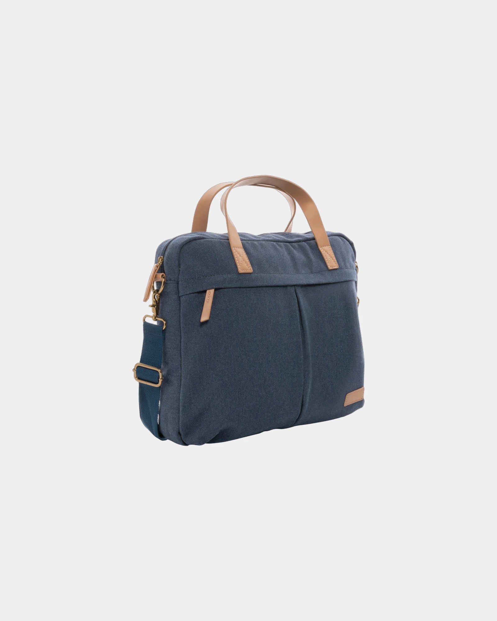 Custom recycled canvas laptop bag 15.6" - Blue