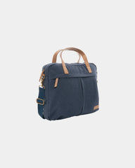 Custom recycled canvas laptop bag 15.6" - Blue