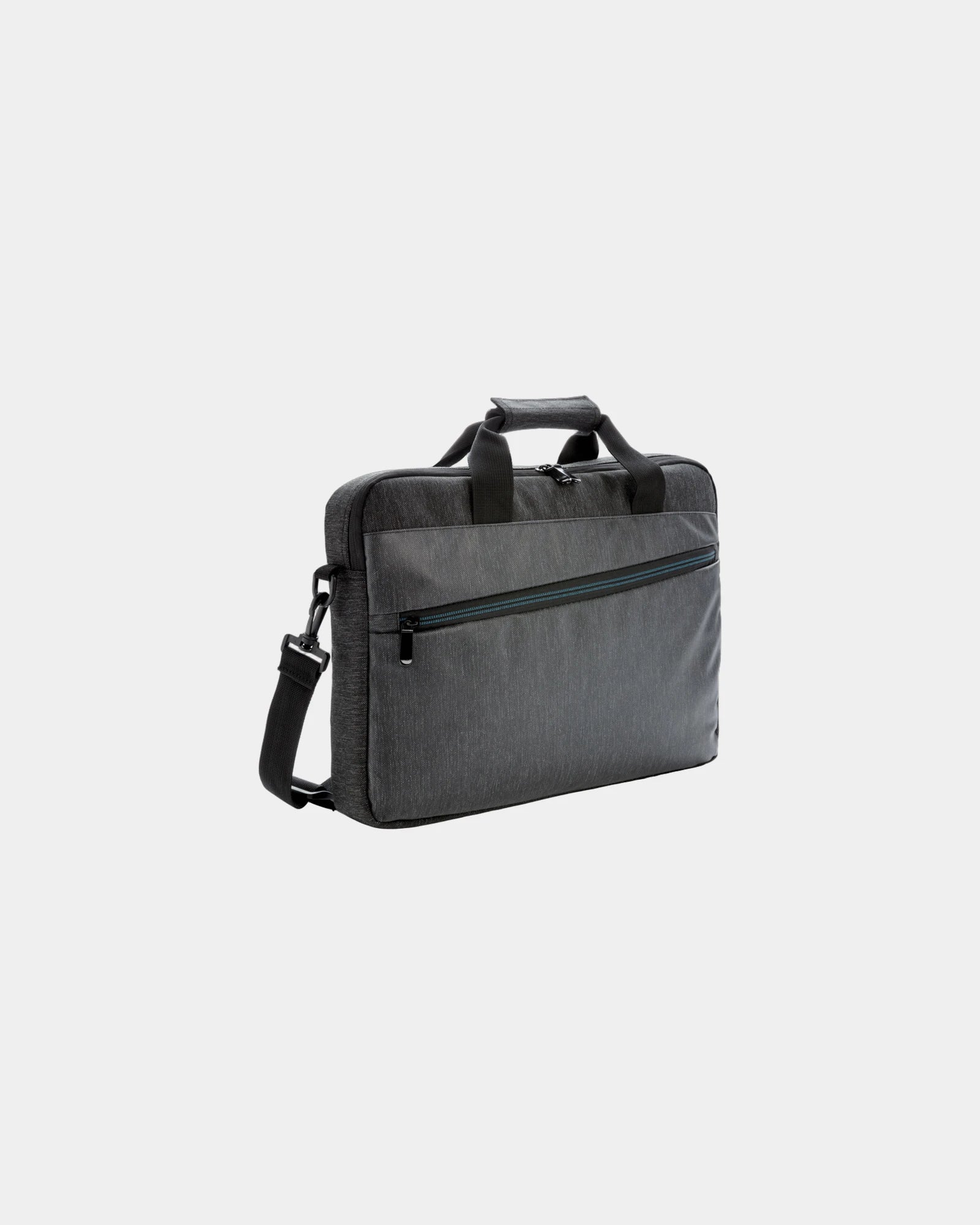 Promotional polyester 15'' laptop bag - Black