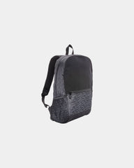 Custom RPET laptop backpack with reflective print - Black
