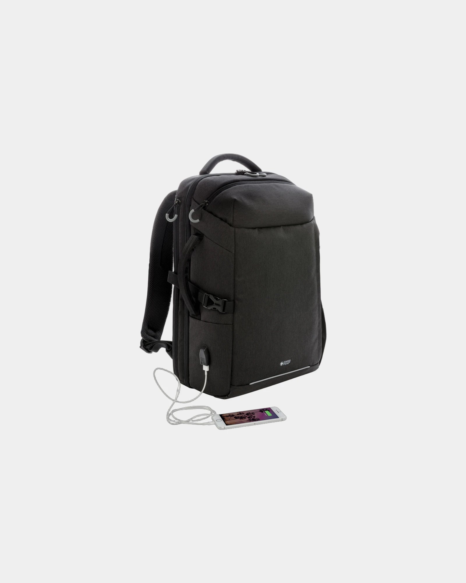 Custom rPET weekend backpack Swiss Peak XXL - 3