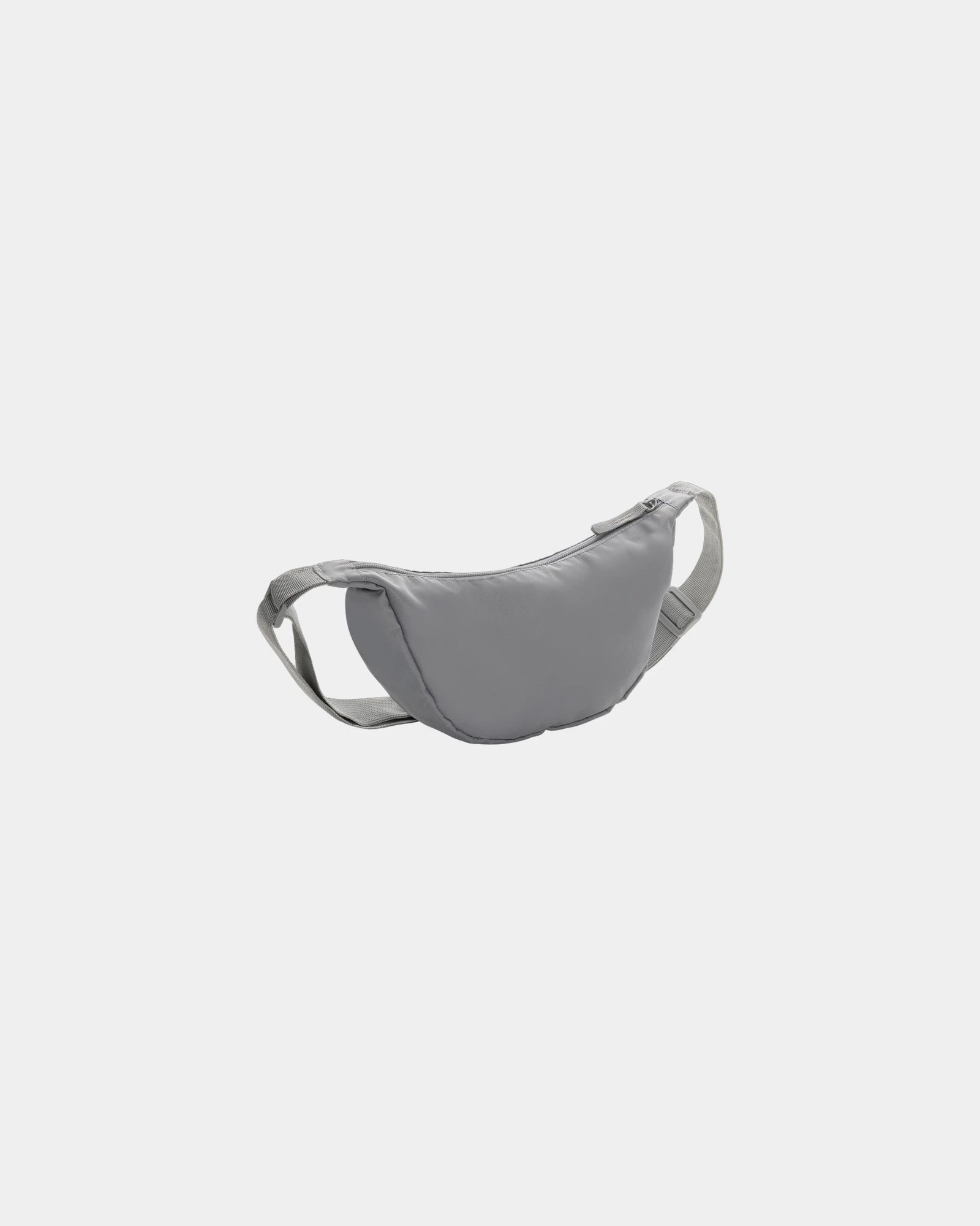 Custom rPET AWARE™ Crescent shoulder bag - Silver Grey