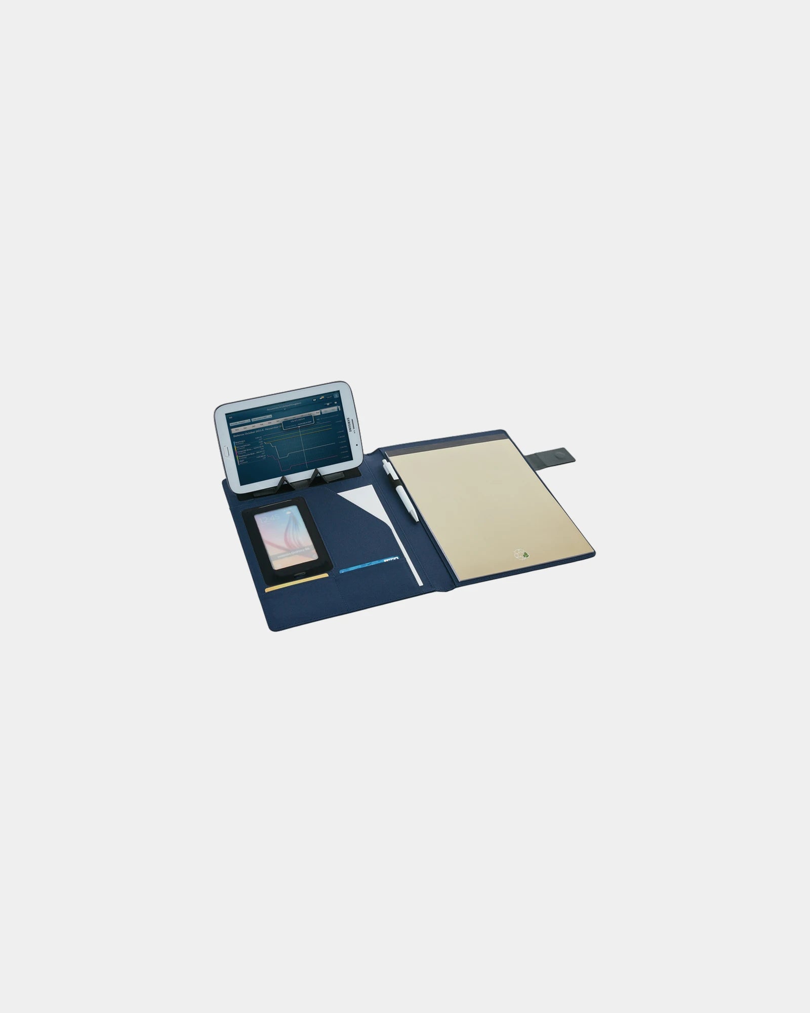 Custom A4 technical conference folder - Blue
