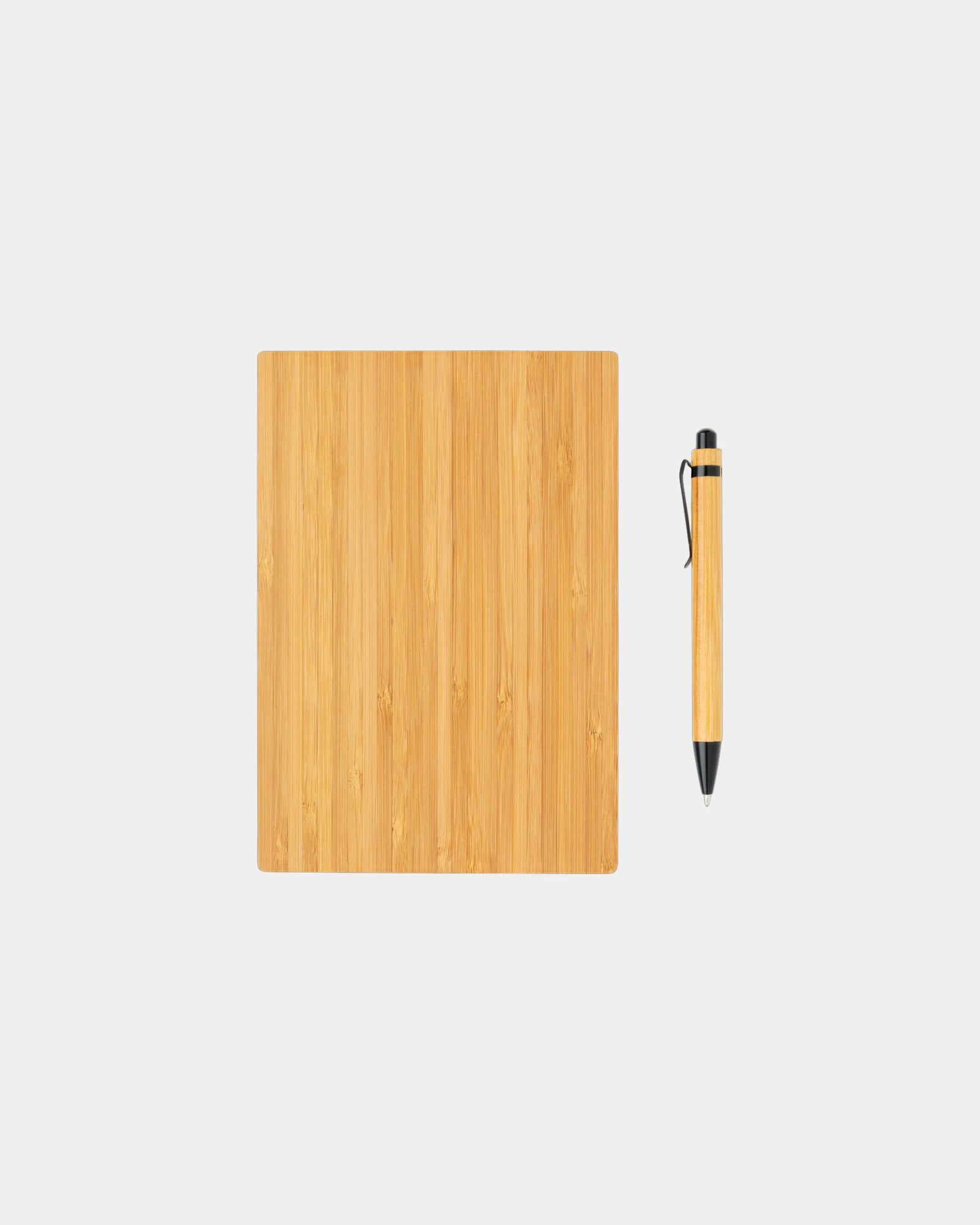 Promotional bamboo notebook set with pen - 3