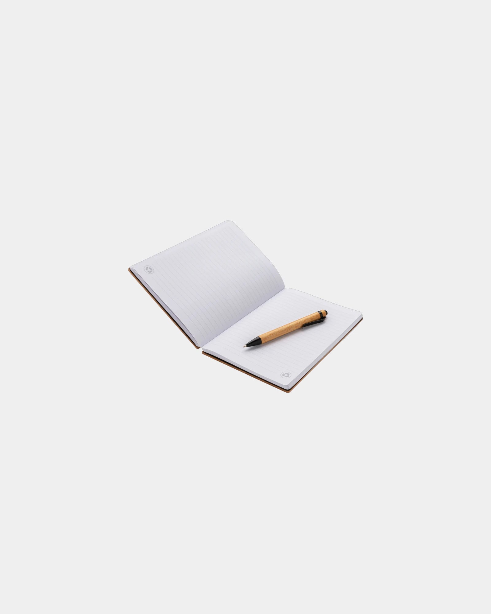 Promotional bamboo notebook set with pen - 2