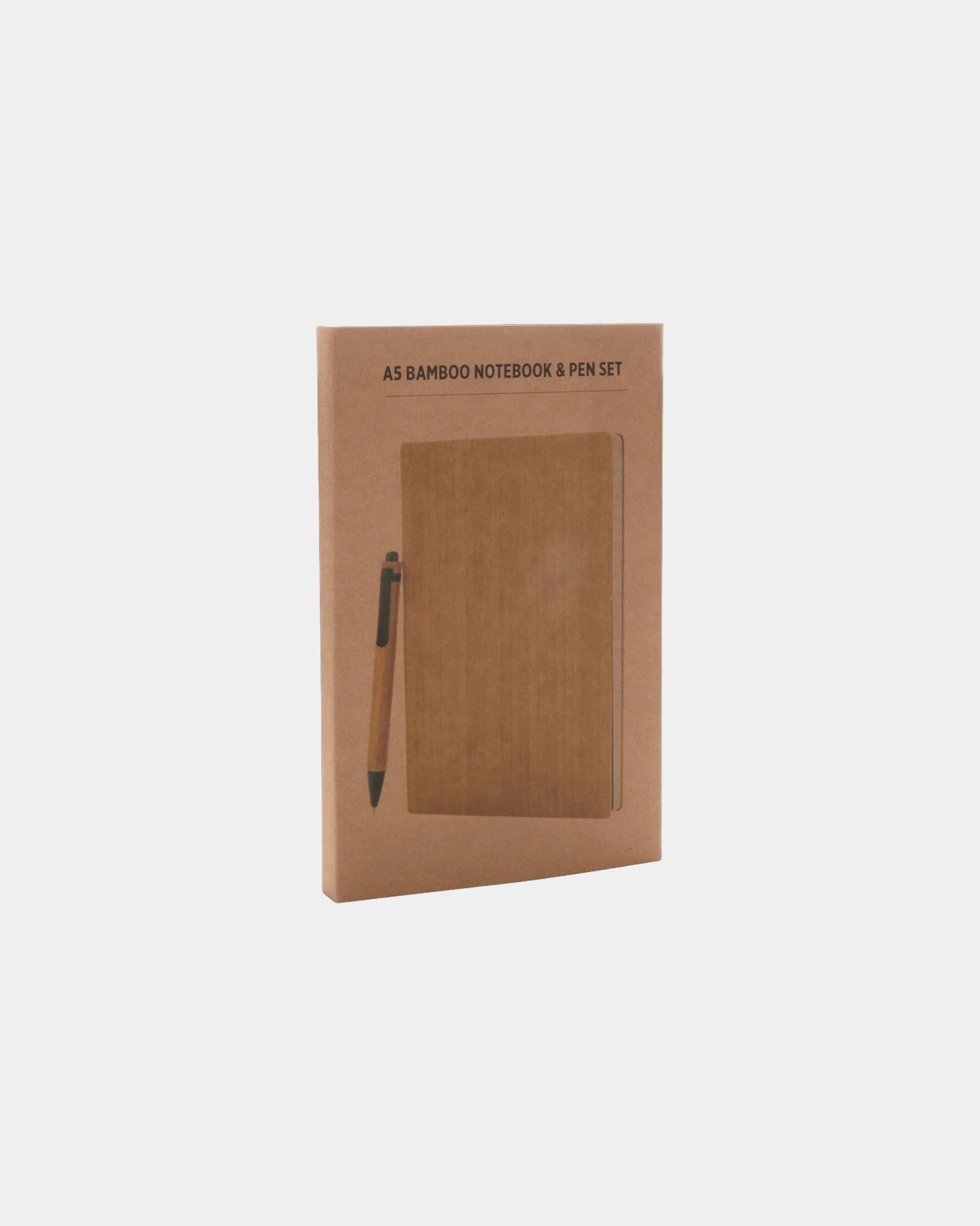 Promotional bamboo notebook set with pen - 5