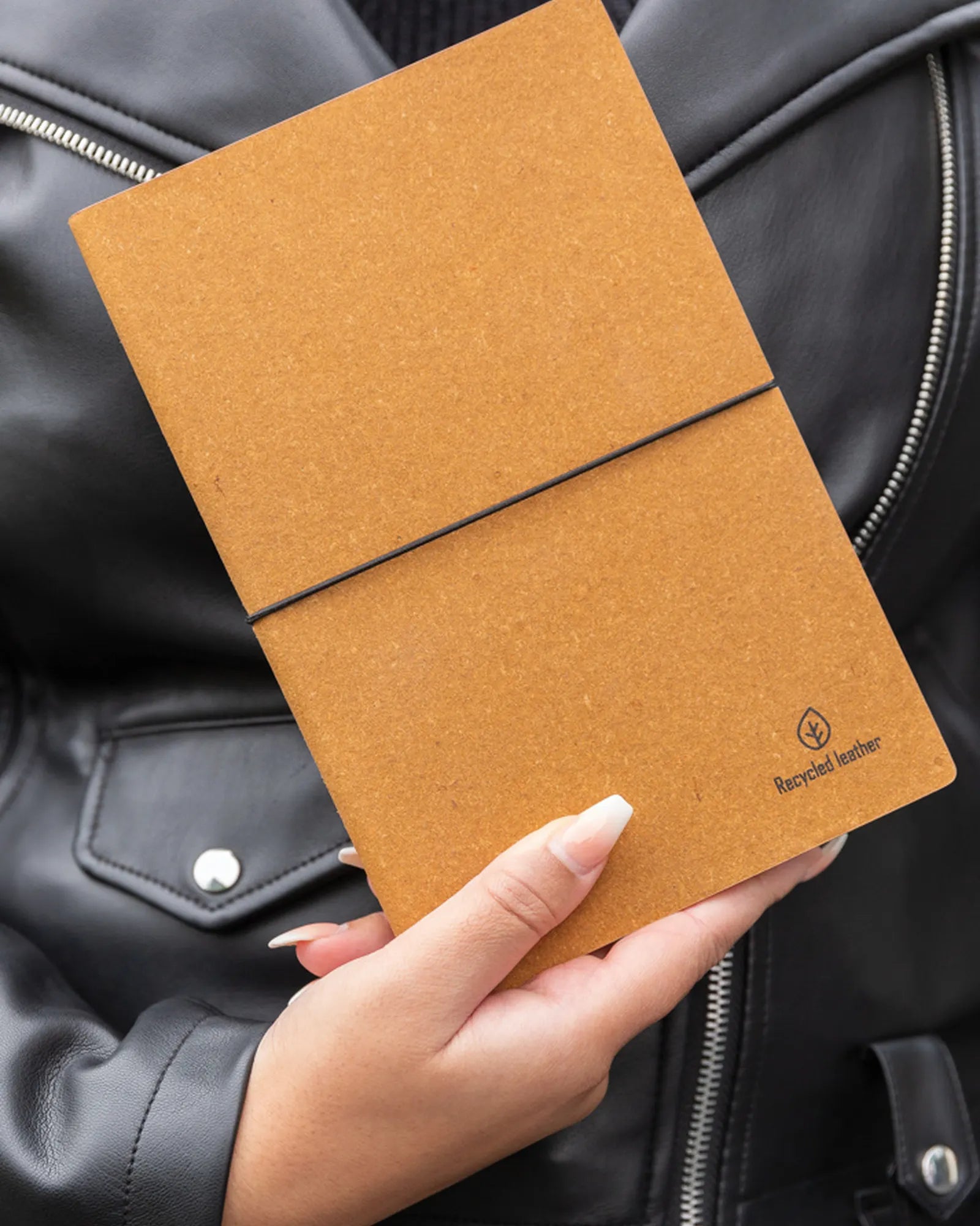 Promotional recycled leather A5 notebook - 21