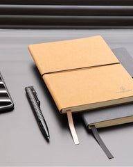 Promotional recycled leather A5 notebook - 14