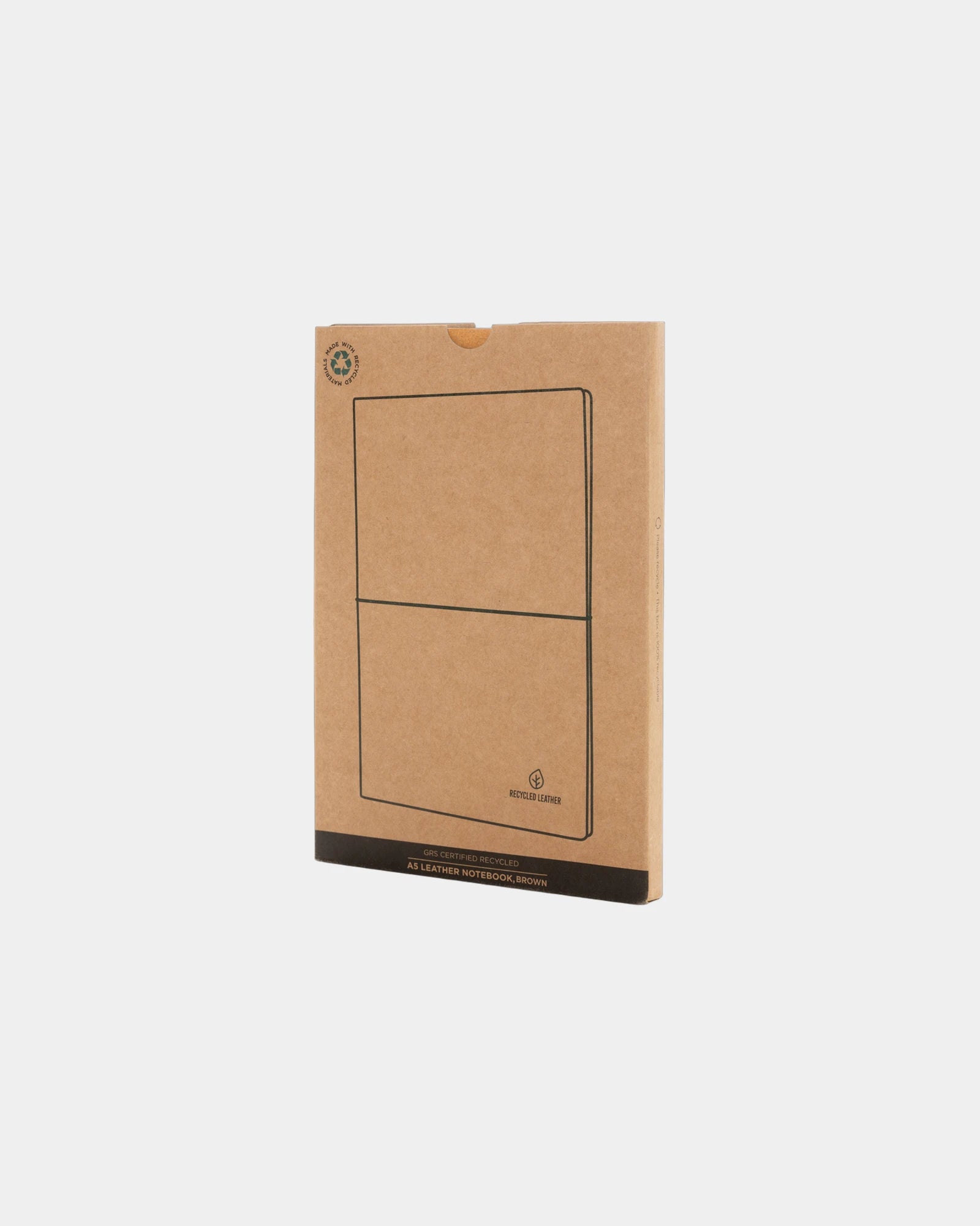 Promotional recycled leather A5 notebook - 20