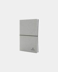 Promotional recycled leather A5 notebook - Light Grey