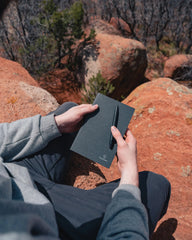 Promotional recycled leather A5 notebook - 15