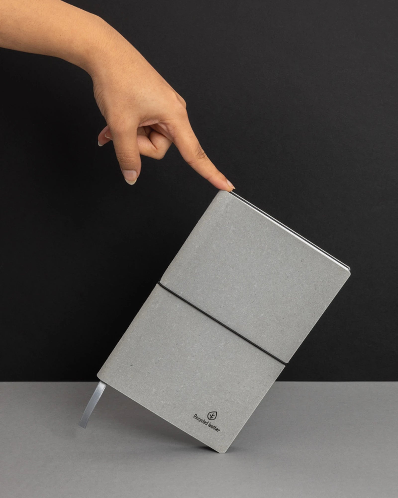 Promotional recycled leather A5 notebook - 5