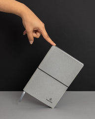 Promotional recycled leather A5 notebook - 5