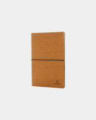 Promotional recycled leather A5 notebook - Brown