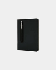 Promotional A5 PU notebook with stylus - Black