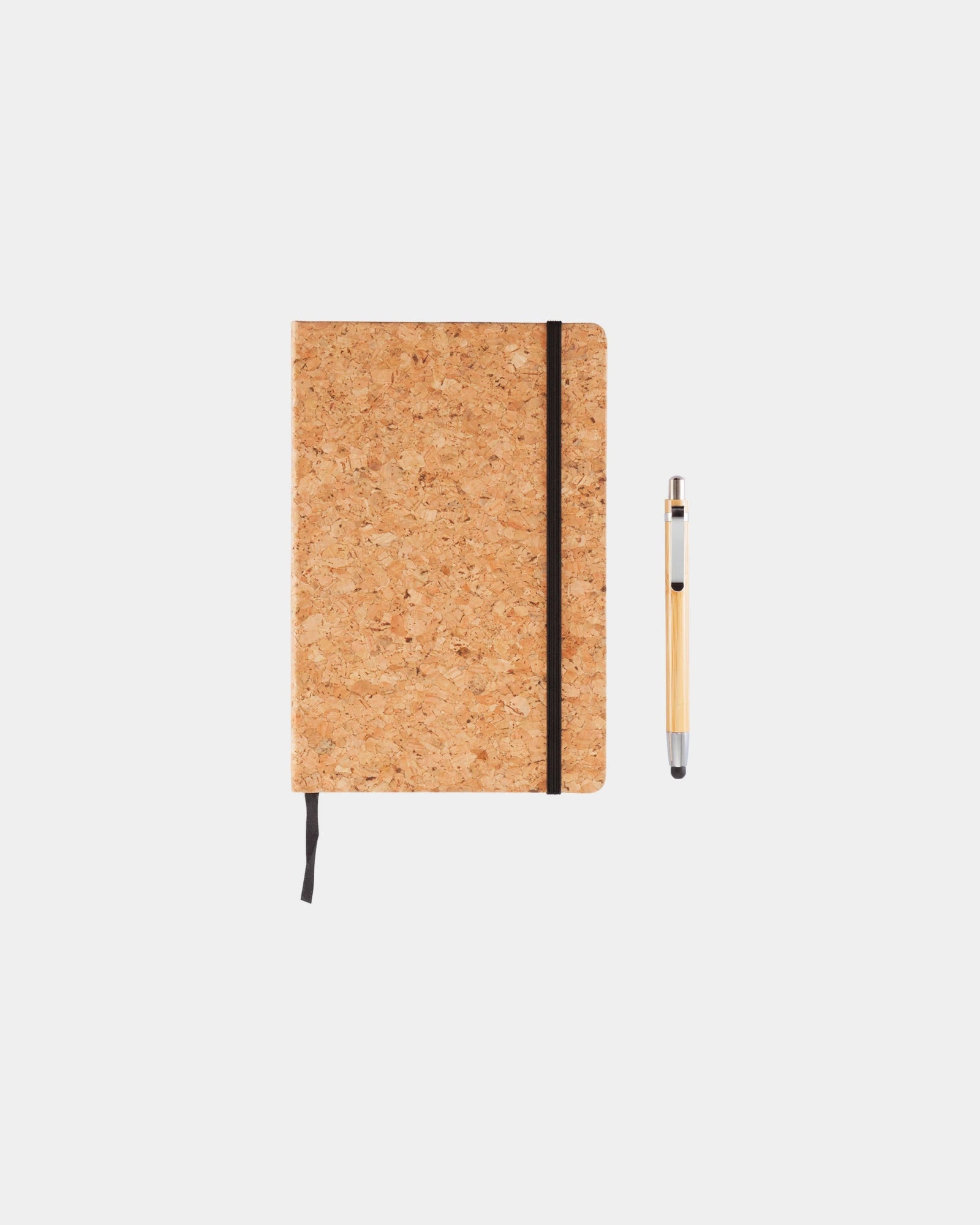 Promotional cork notebook with bamboo pen - 4