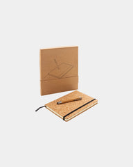 Promotional cork notebook with bamboo pen - 7