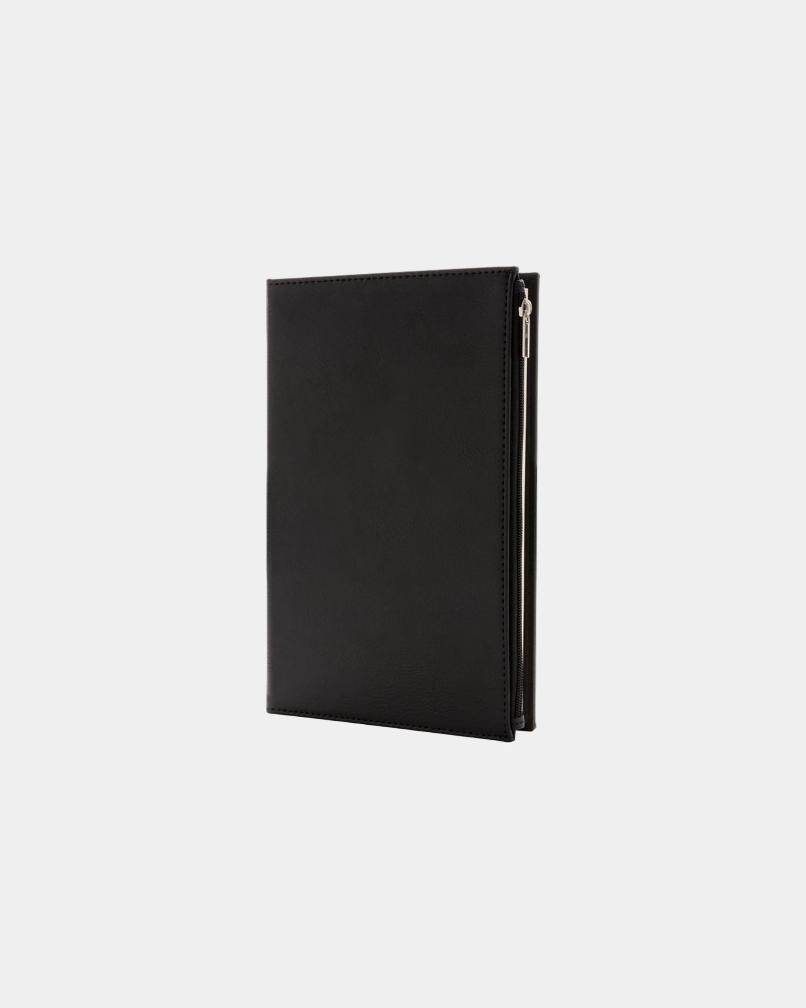 Promotional A5 notebook with zip pocket - Black
