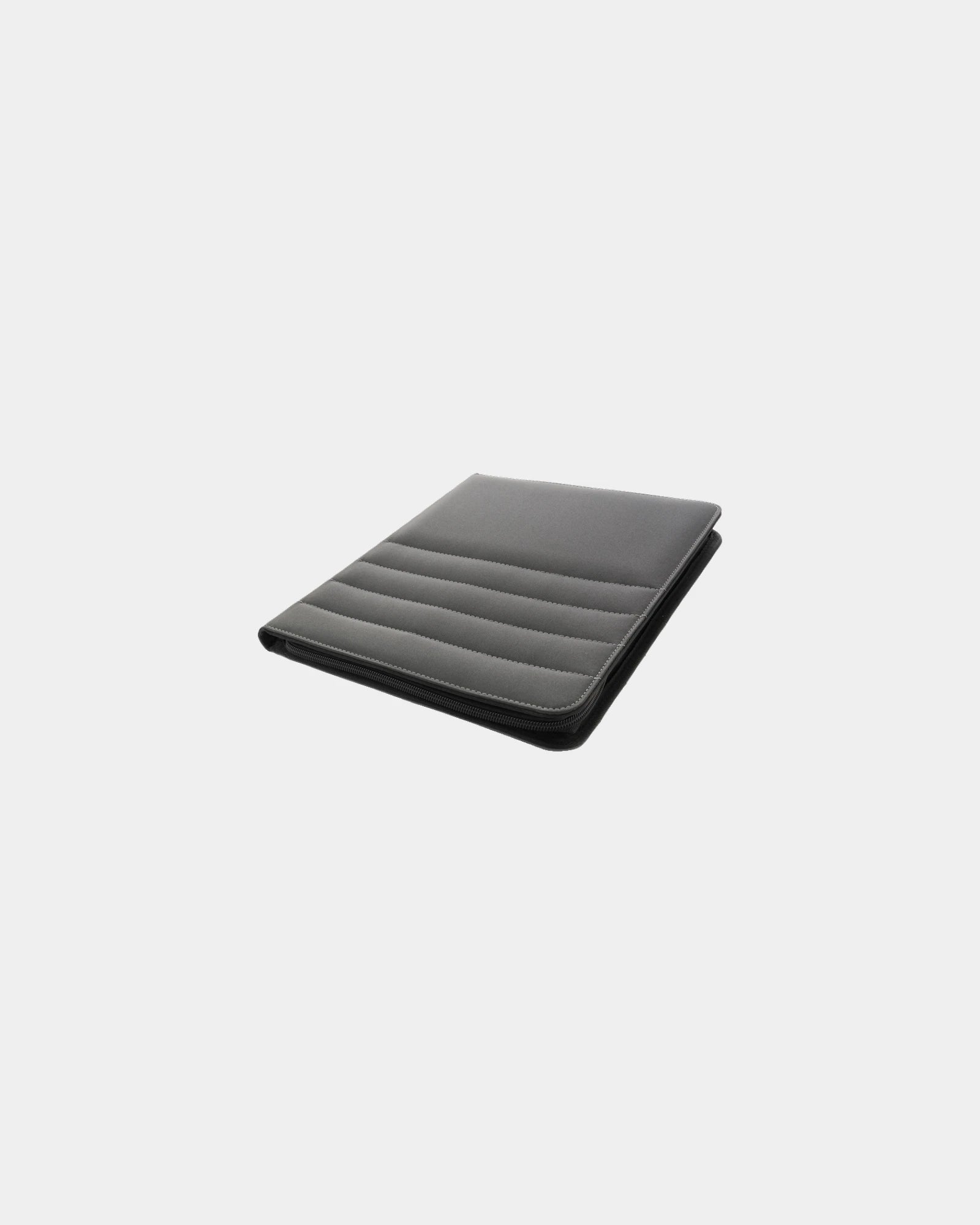 Promotional rPET AWARE™ zippered A4 conference folder - Anthracite