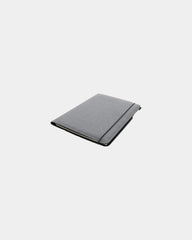 Promotional recycled leather A4 conference folder - Grey