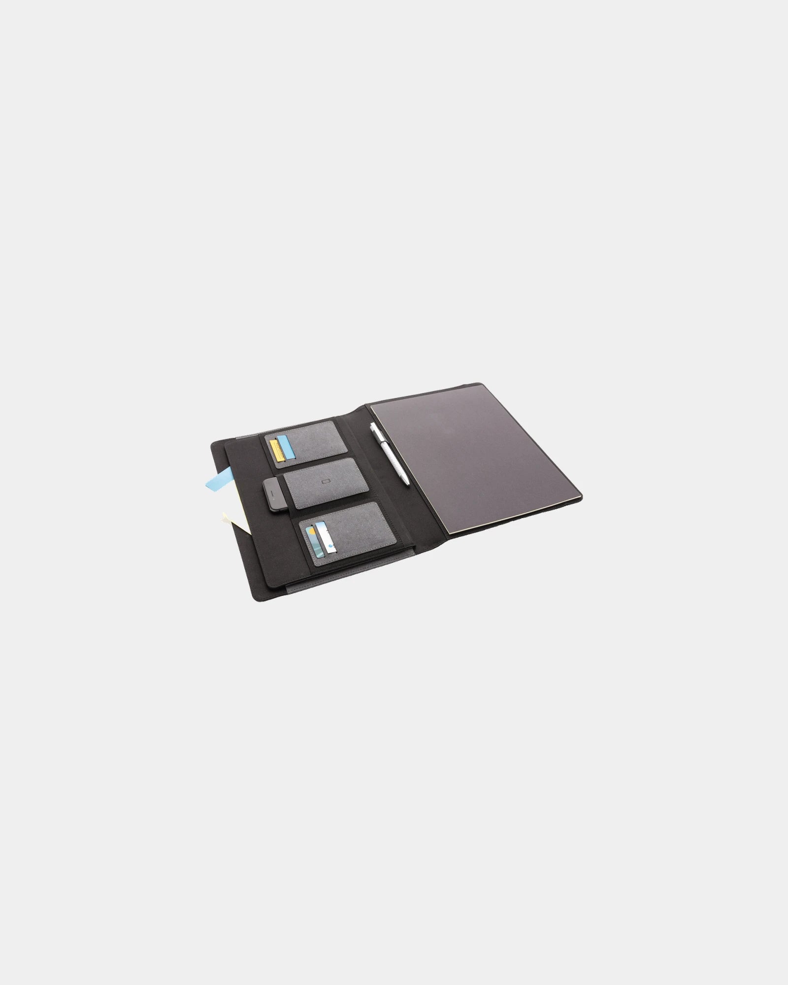 Promotional recycled leather A4 conference folder
