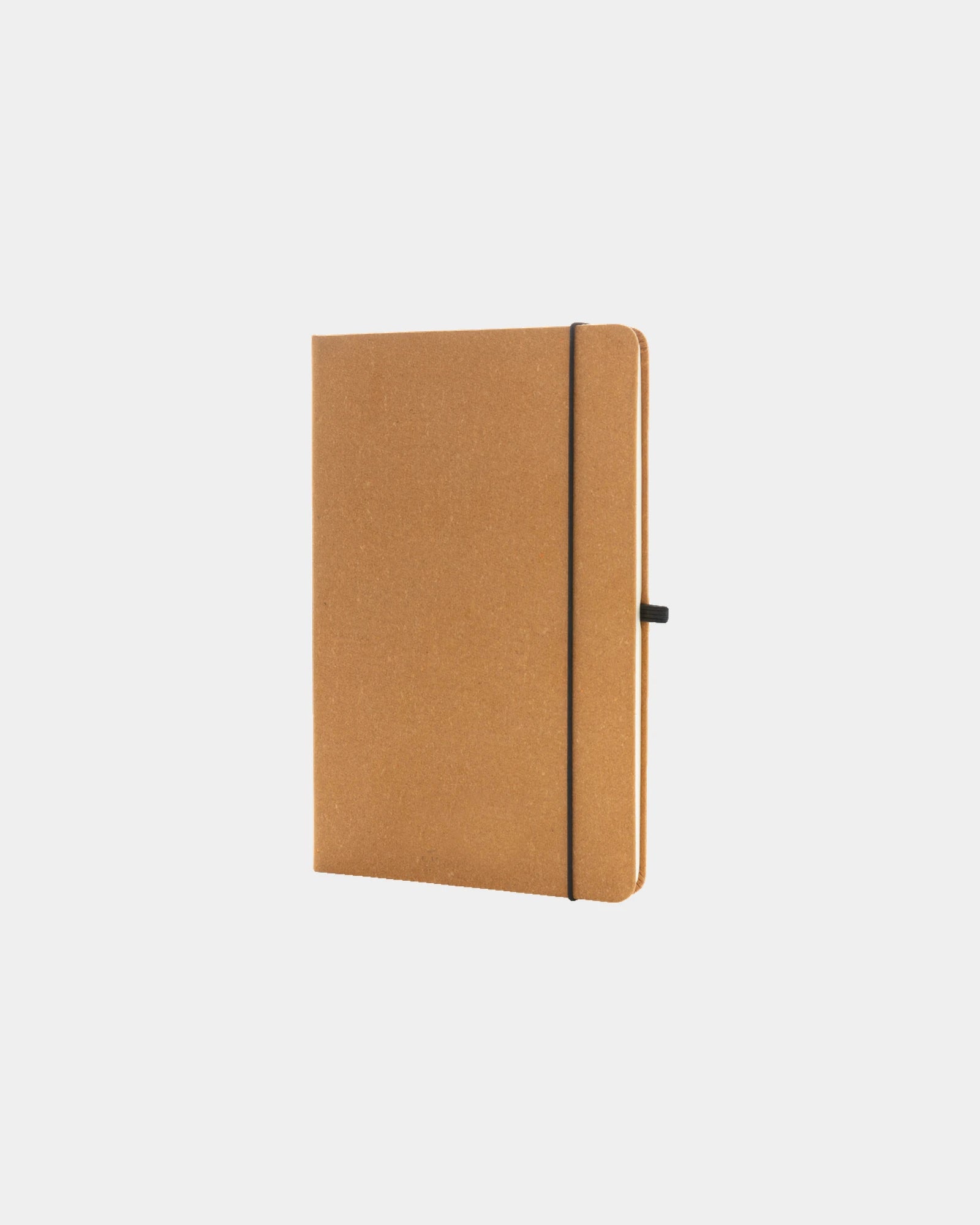 Promotional recycled leather A5 notebook - Brown