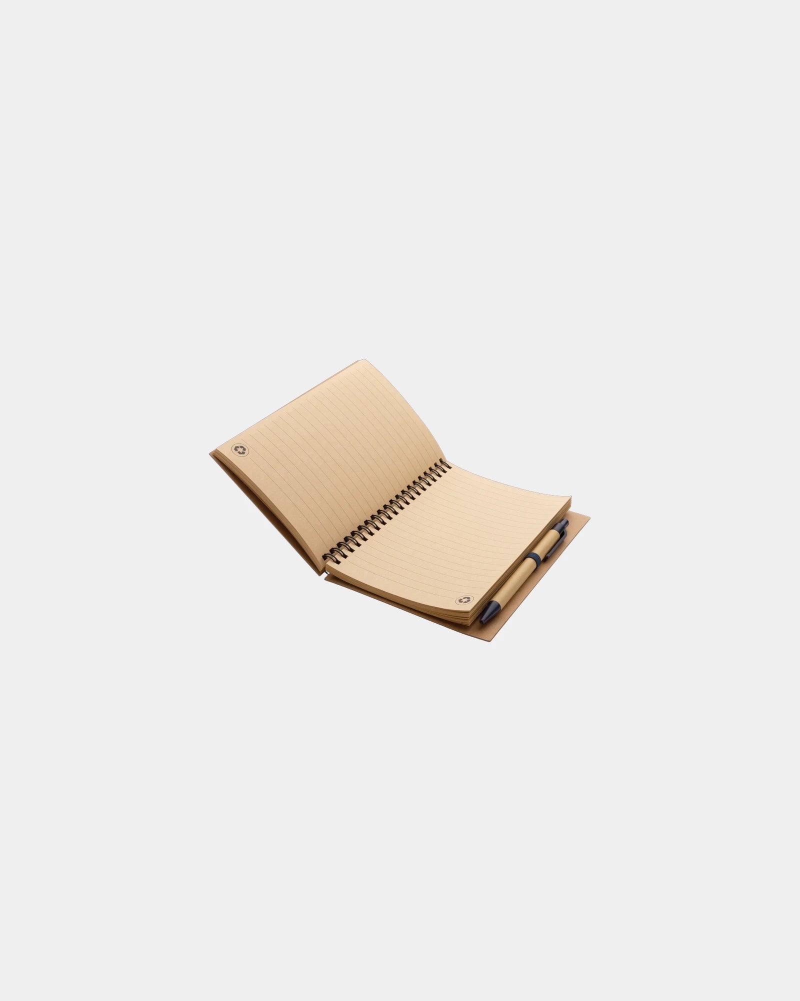 Promotional recycled kraft notebook with pen - 3
