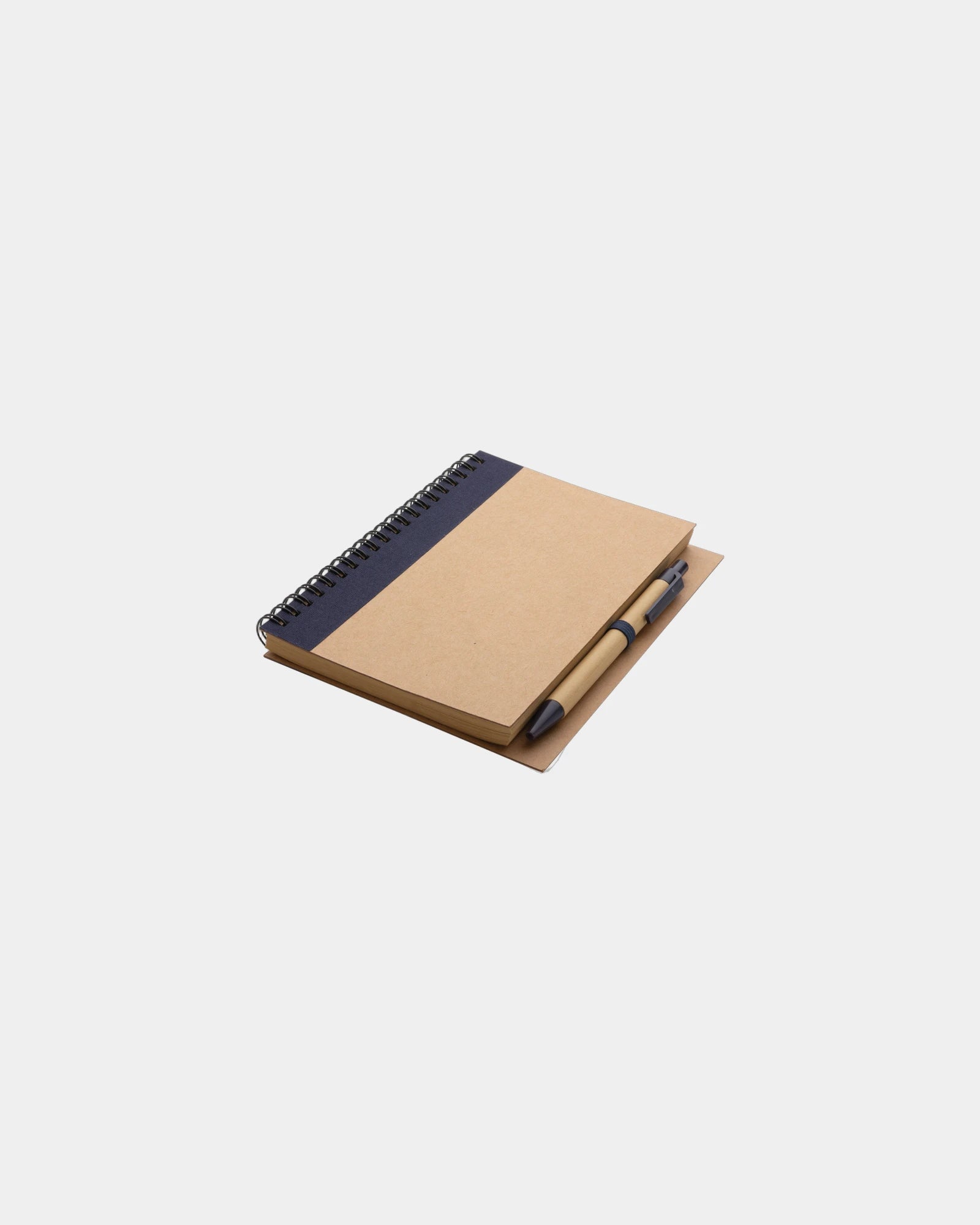 Promotional recycled kraft notebook with pen - 1