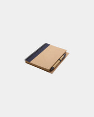 Promotional recycled kraft notebook with pen - 1