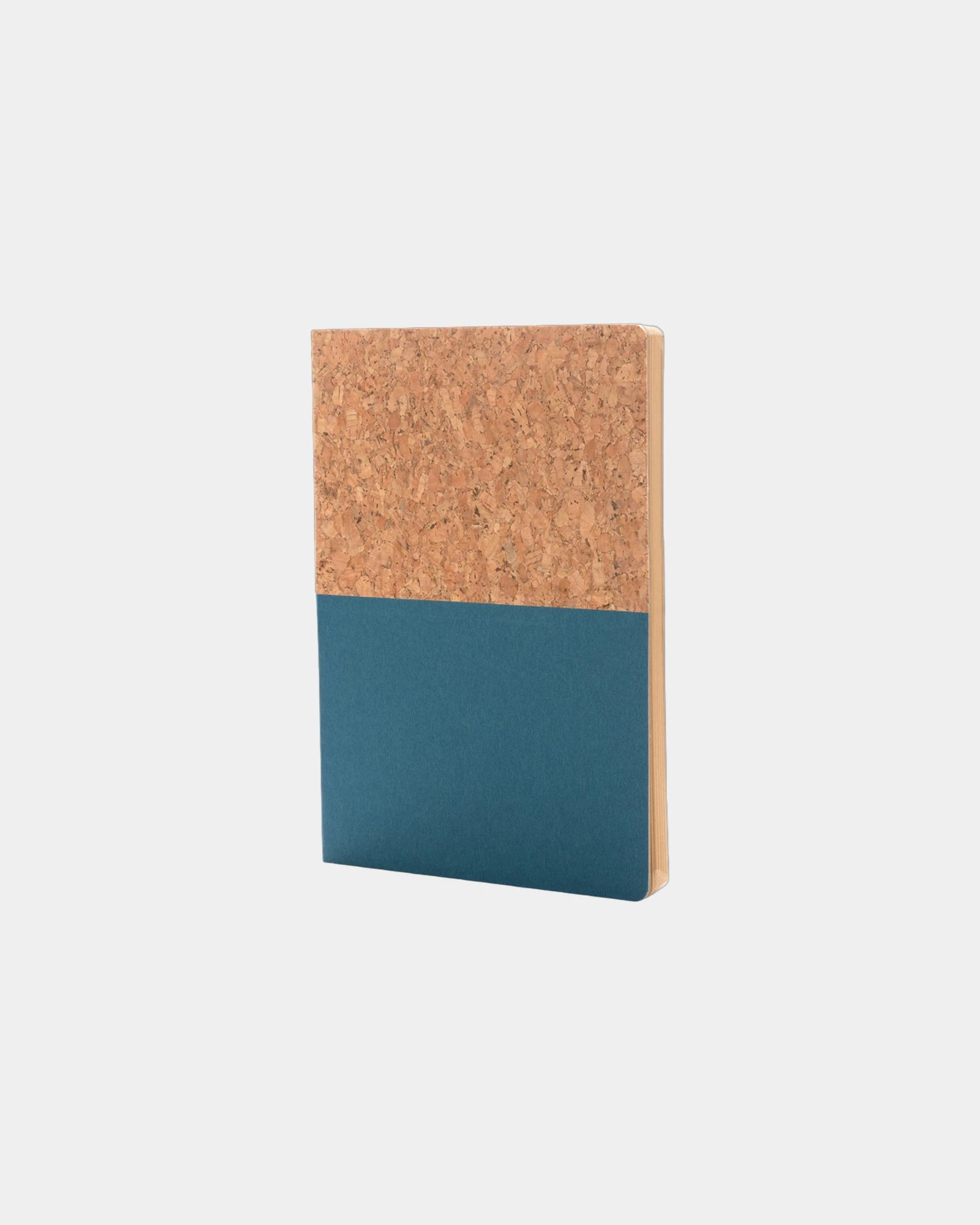 Promotional recycled cork A5 notebook - Blue