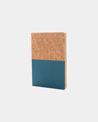 Promotional recycled cork A5 notebook - Blue