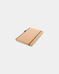 Promotional FSC certified A5 notebook with elastic pen loop