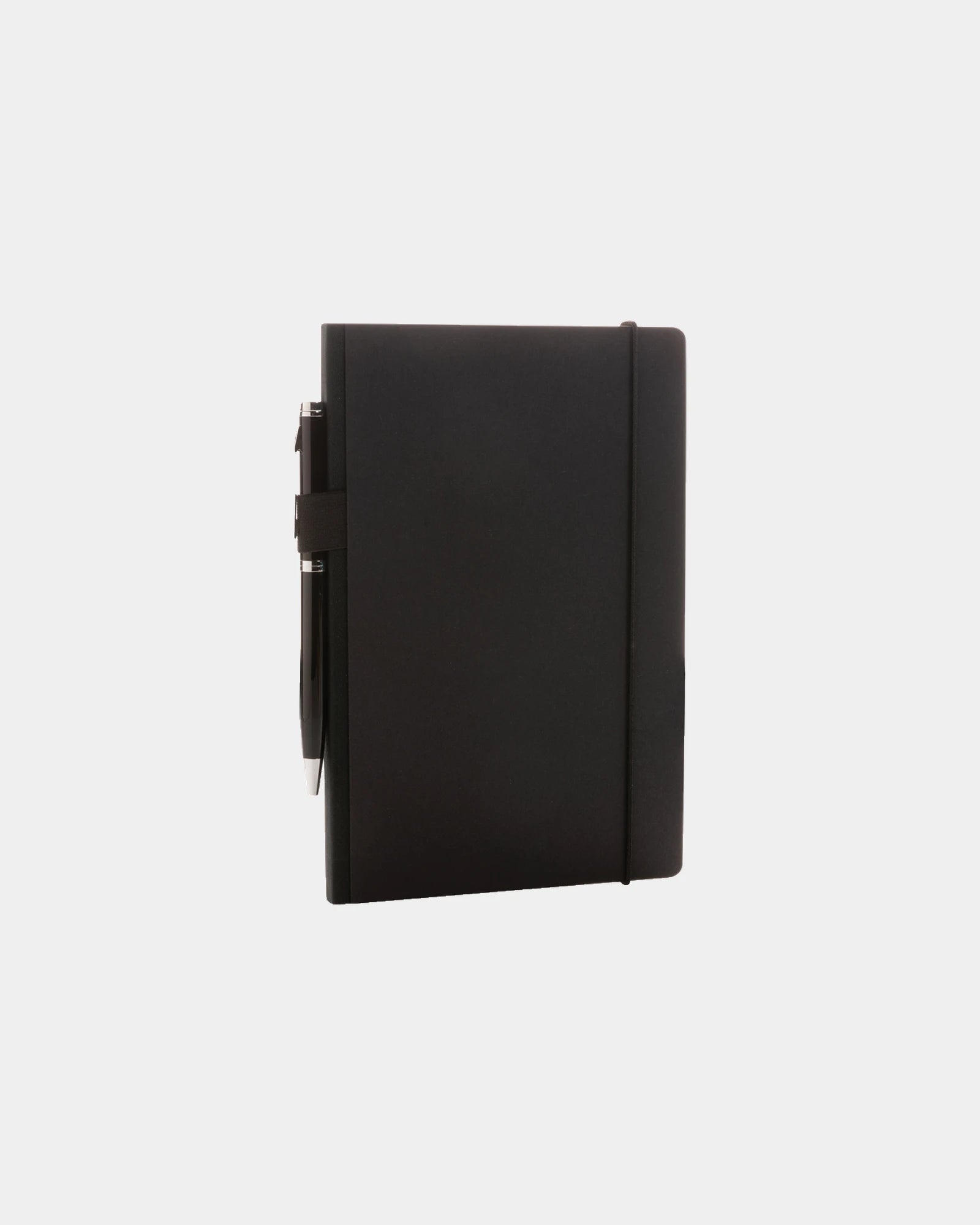 Promotional FSC certified A5 notebook with elastic pen loop