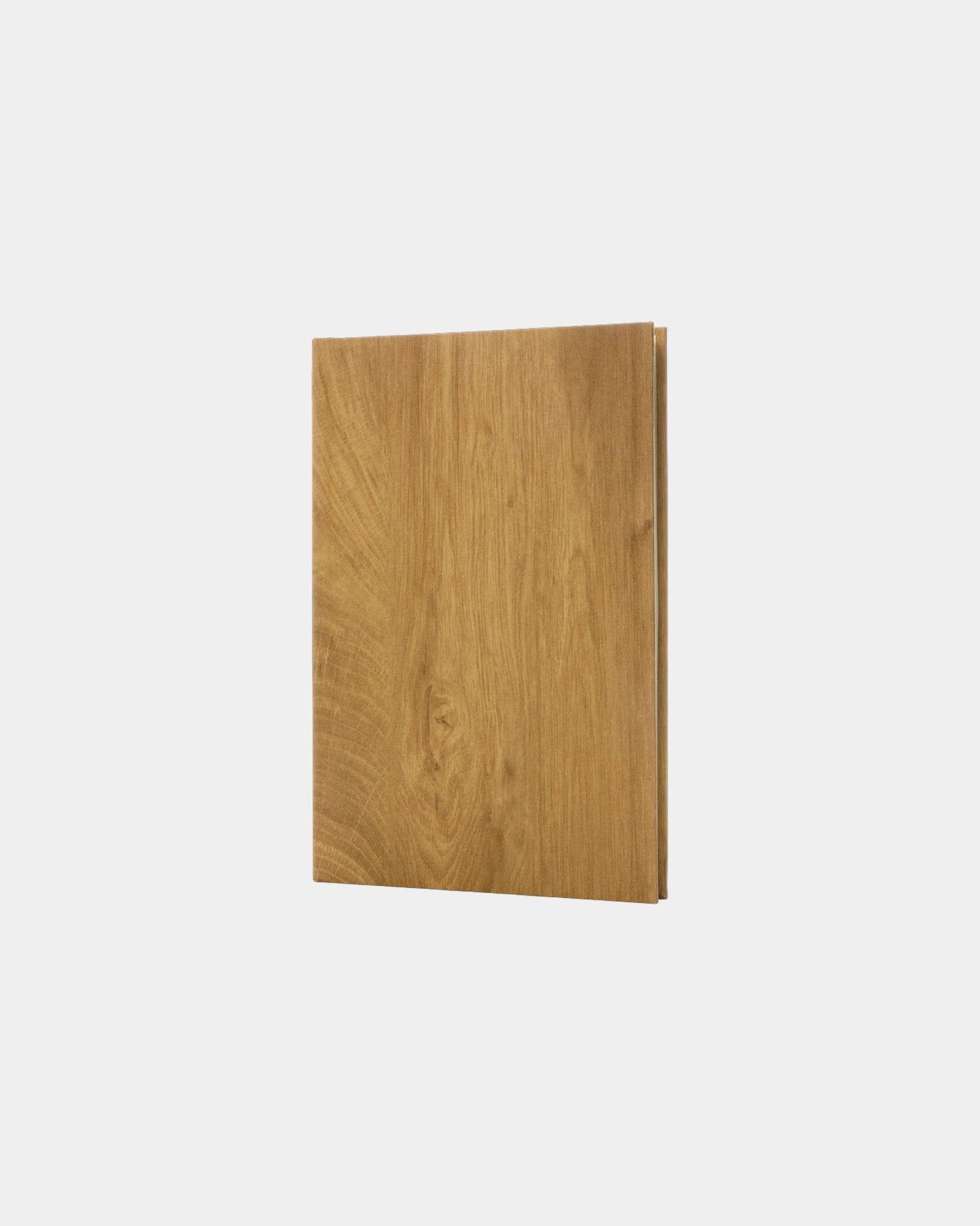 Promotional eco-friendly A5 notebook with printed wood cover - Brown