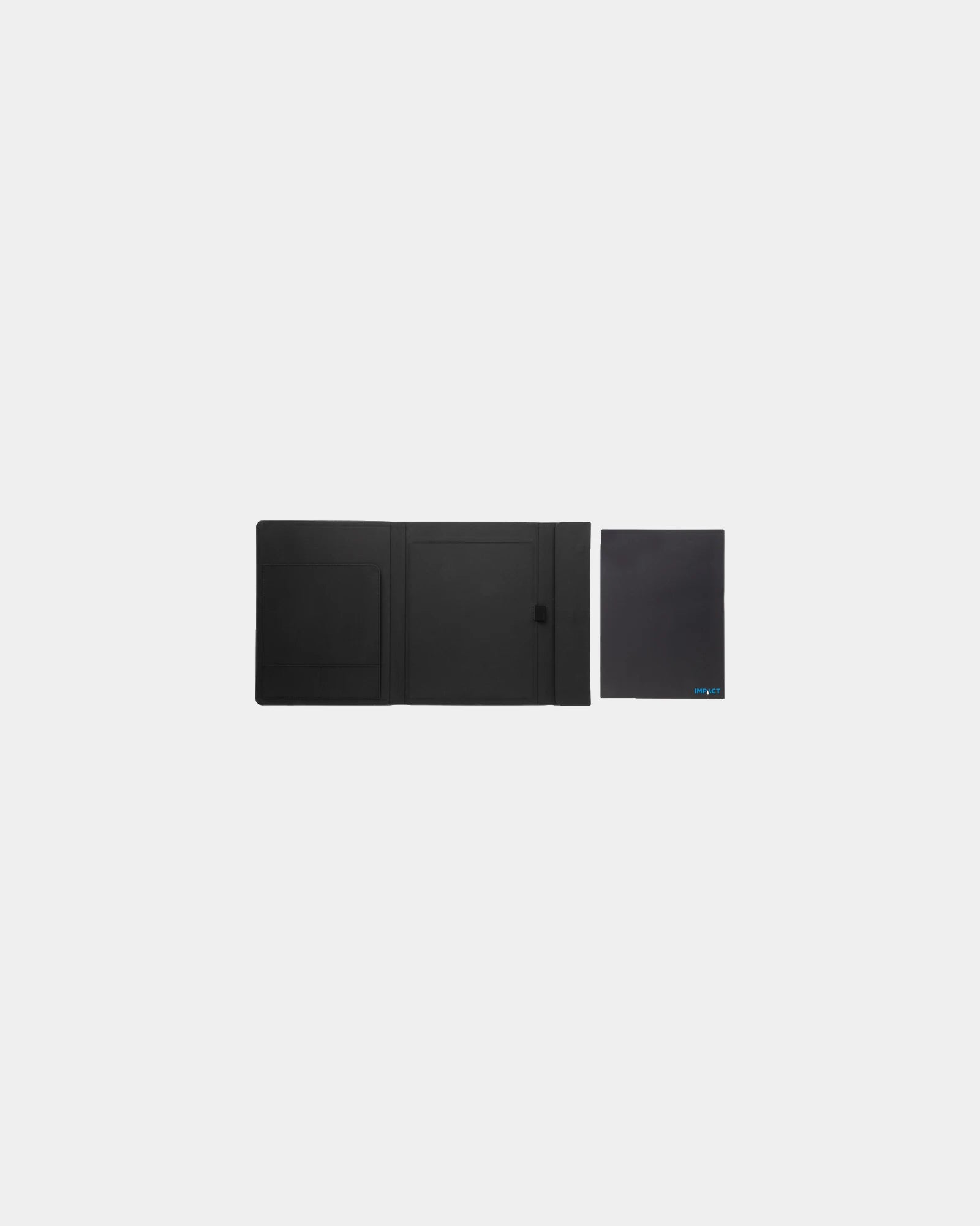 Promotional rPET A4 conference folder with magnetic closure