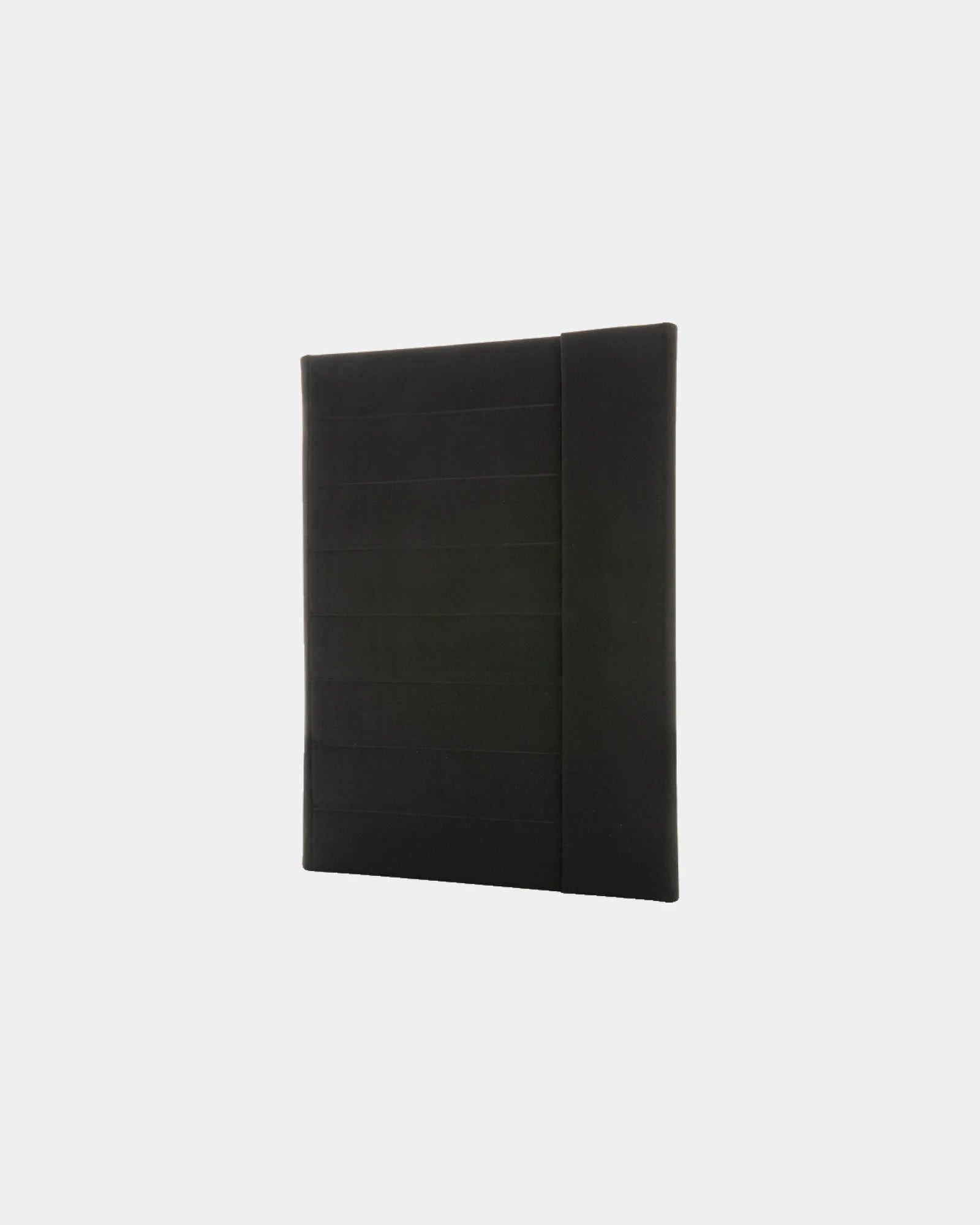 Promotional rPET A4 conference folder with magnetic closure - Black