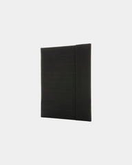 Promotional rPET A4 conference folder with magnetic closure - Black