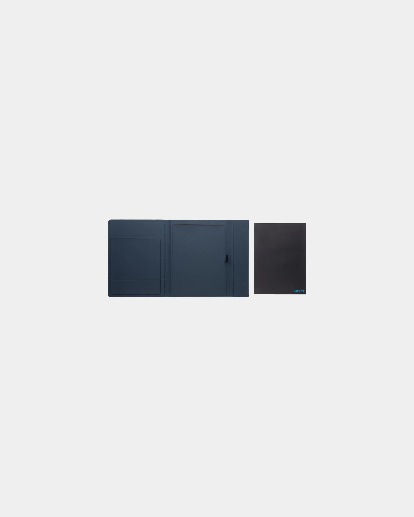 Promotional rPET A4 conference folder with magnetic closure