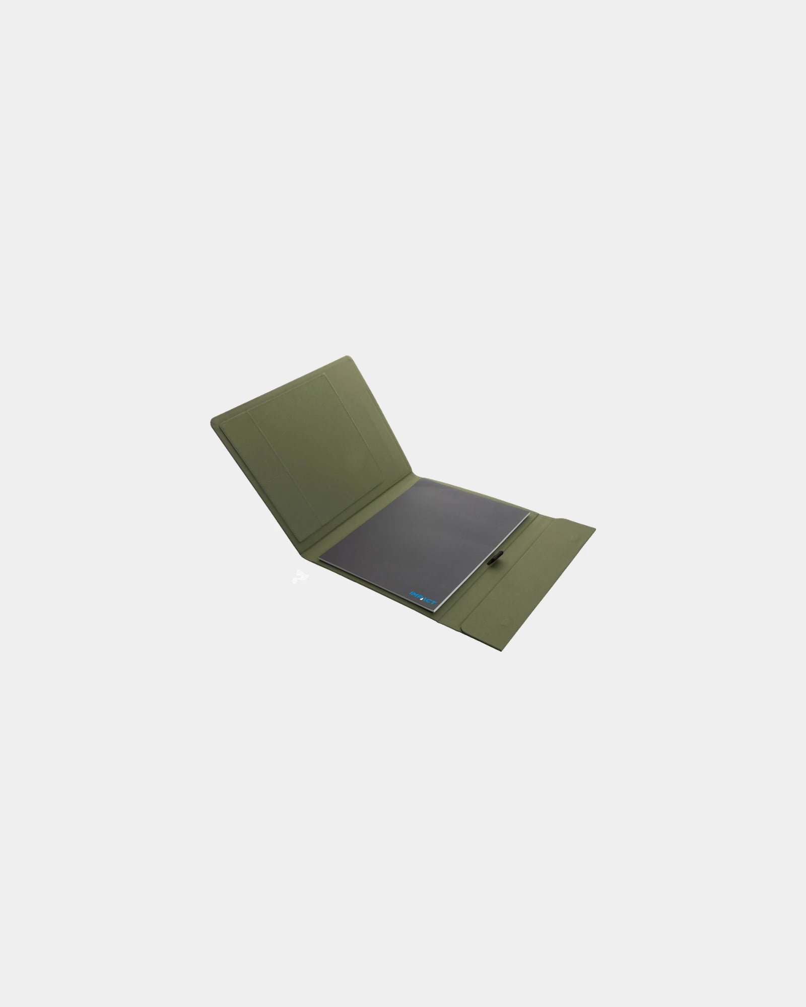Promotional rPET A4 conference folder with magnetic closure