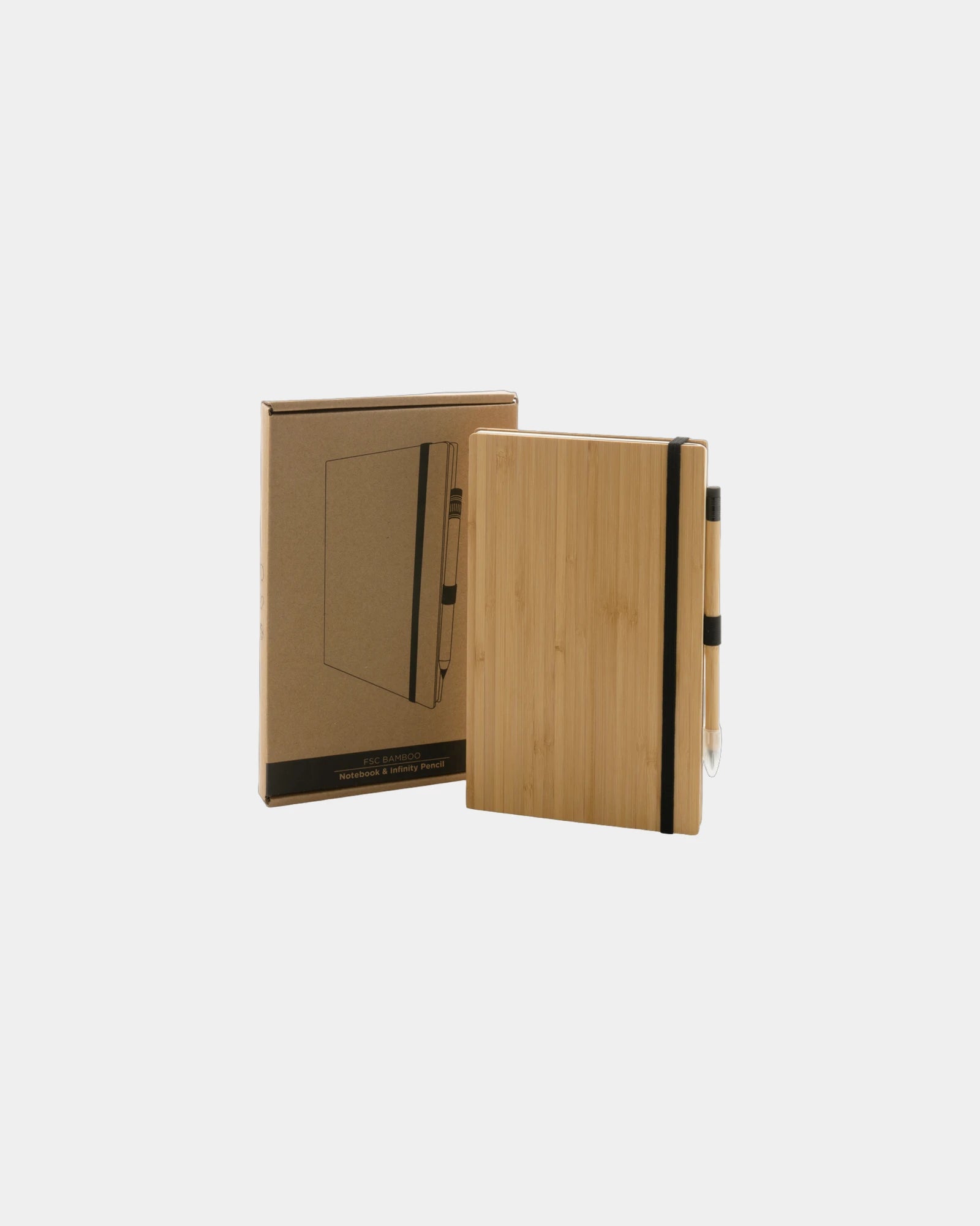 Promotional FSC bamboo notebook set with pencil - 5
