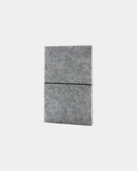 Promotional recycled felt A5 notebook - Grey