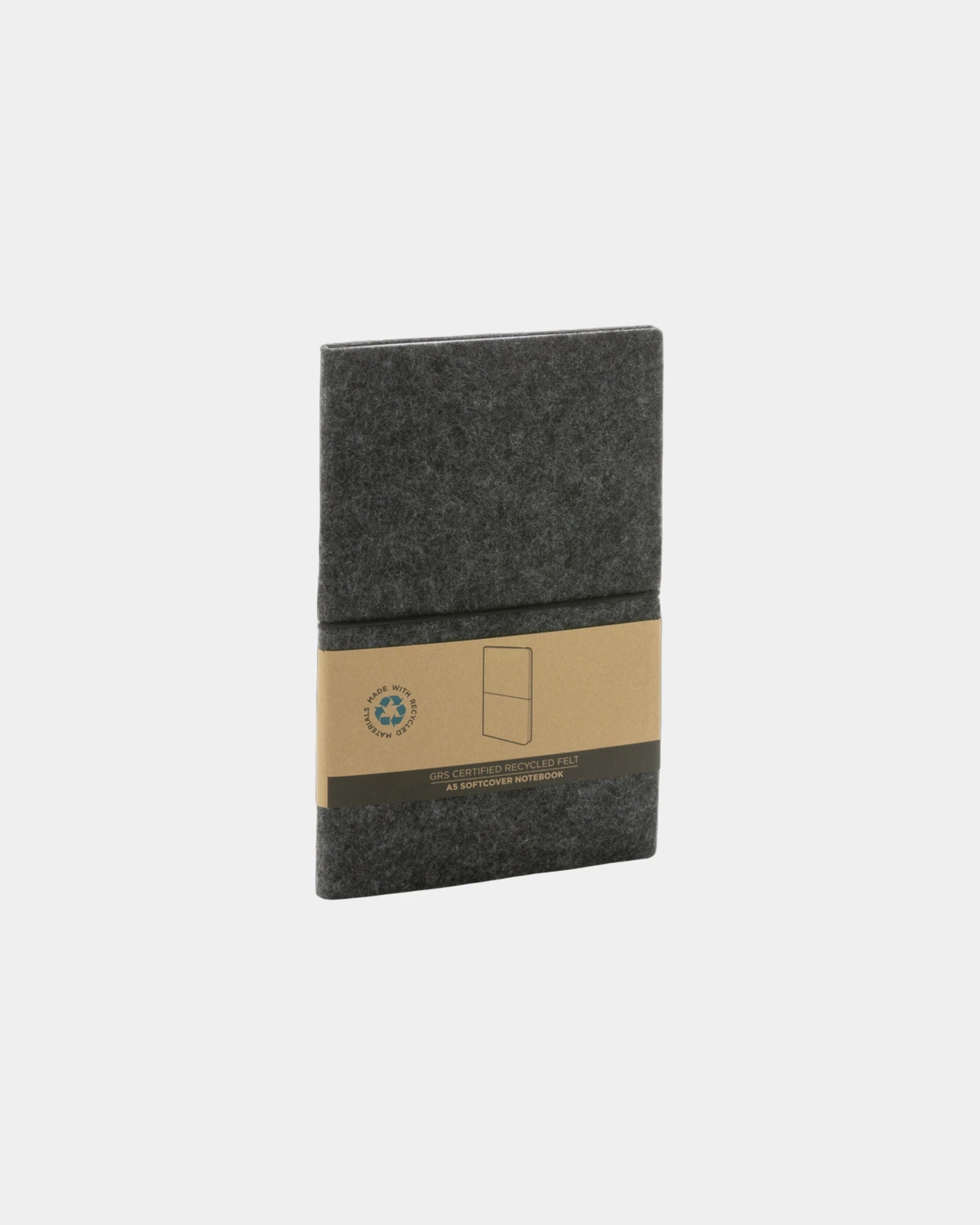 Promotional recycled felt A5 notebook - 4