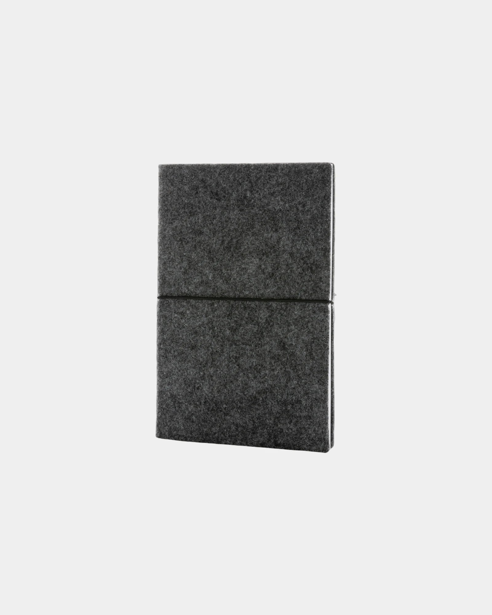 Promotional recycled felt A5 notebook - Black