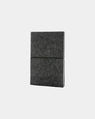 Promotional recycled felt A5 notebook - Black