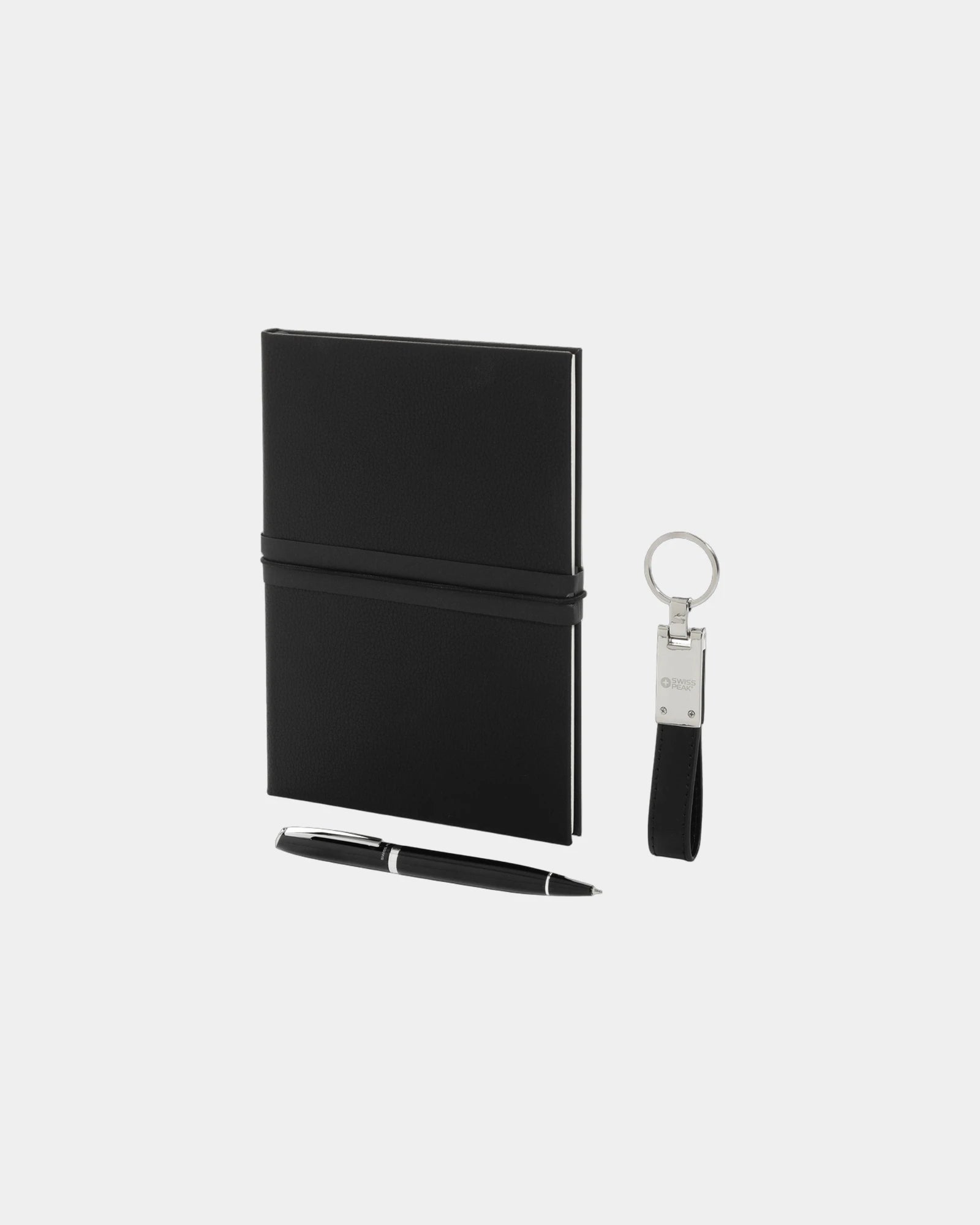 Promotional deluxe notebook set Swiss Peak - Black