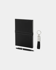 Promotional deluxe notebook set Swiss Peak - Black