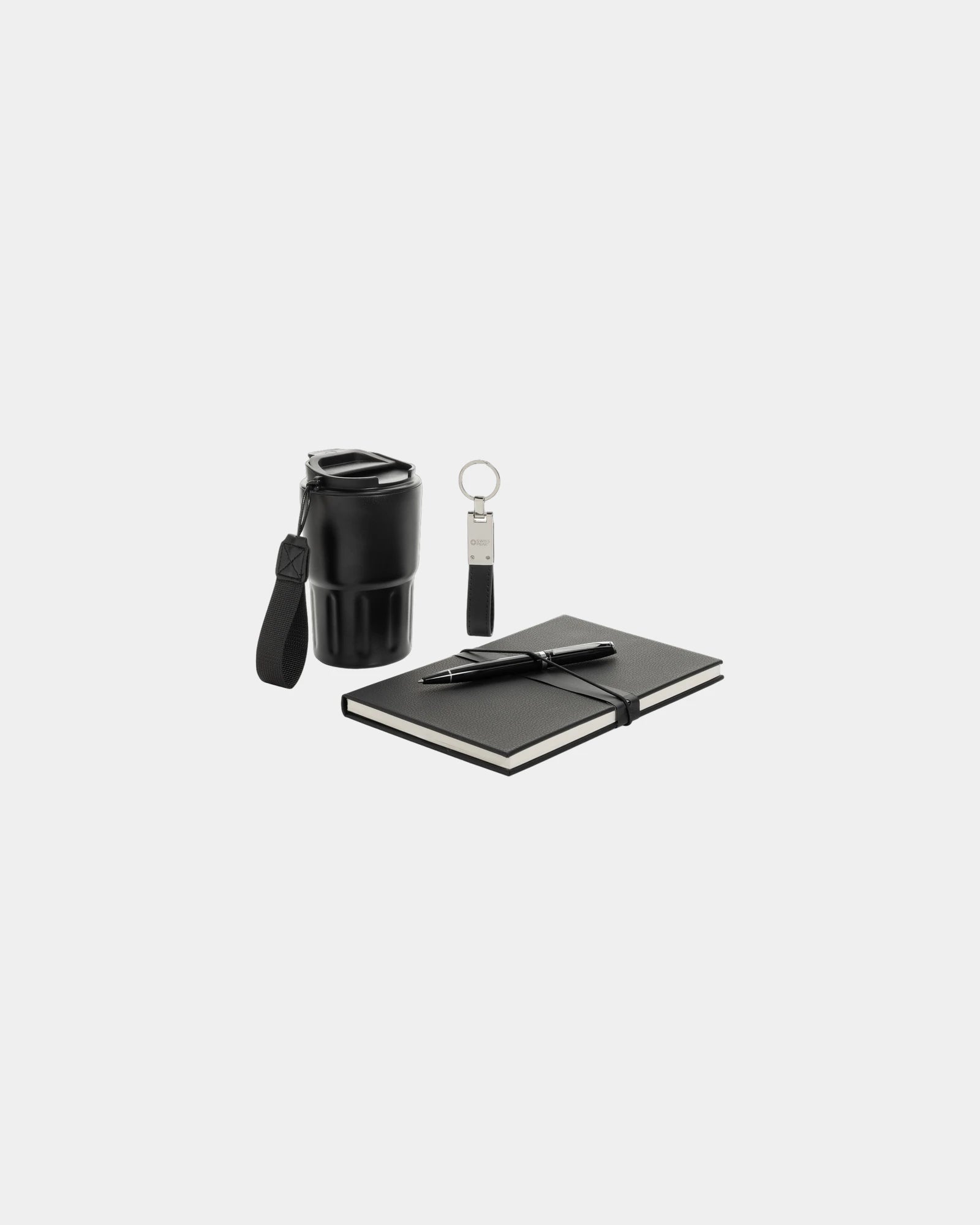 Promotional deluxe gift set with Swiss Peak mug - Black